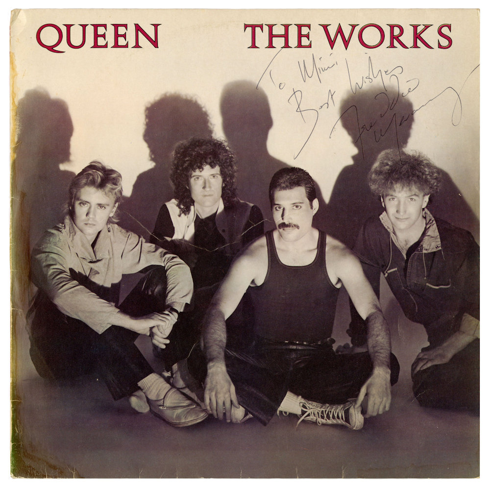 Freddie Mercury Freddie Mercury Hand-Signed Queen 'The Works' LP